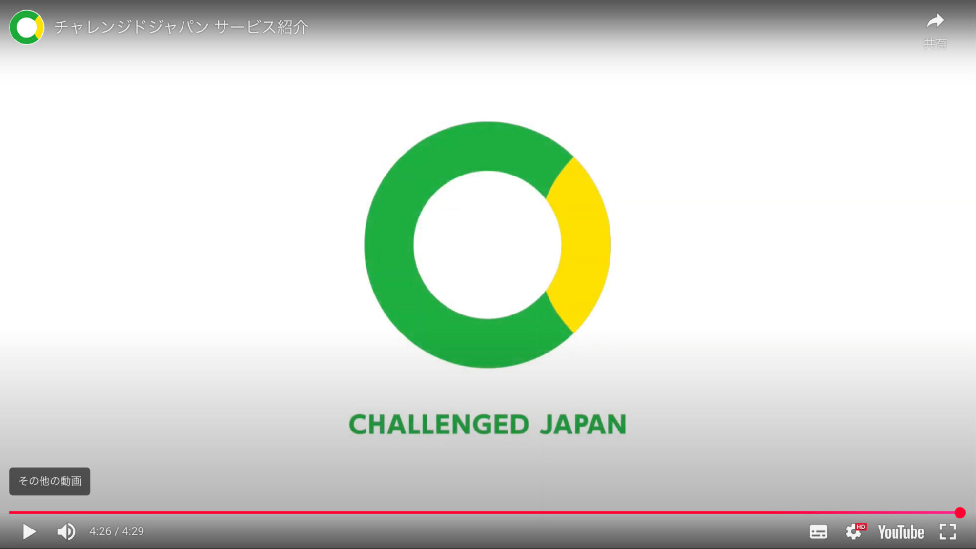 チャレンジドジャパン　サービス紹介映像